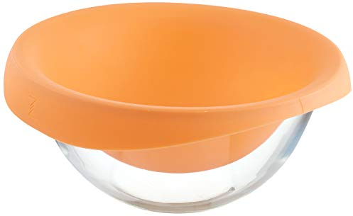 PASABAHCE 4994906 Zest Zest aus Silikon, Orange mit Glasbecher, 3,2 l, Glas