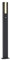 Lucande LED Außenleuchte Virgalia mit Bewegungsmelder (spritzwassergeschützt (Modern) in Schwarz aus Aluminium (1 flammig,) - Wegeleuchte Pollerleuchte Wegelampe Sockelleuchte