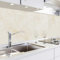 danario Crédence Adhésive pour Cuisine - Aspect Verre | Protège Mur Cuisine | Mural décoratif Autocollant | 0,8 mm | Beige marbré - 60cm x 280cm