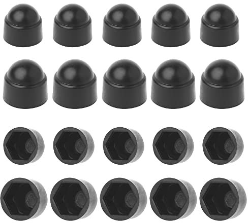 SRunDe 72 Stück Schutzkappen aus Kunststoff Sechskantmutter Schraubenkappen 36 x M8 und 36 x M10 Sechskant Schutzkappen Abdeckkappen für Schrauben Muttern