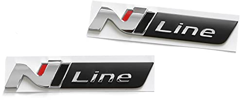 Hyundai 86311G4700 86312G4700 Plaketten N-Line Logo Tuning Sport Emblem, selbstklebend
