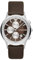Emporio Armani Uhr für Herren , Chronographenwerk, 43mm Edelstahlgehäuse mit einem ProPlanet Lederarmband, AR11490