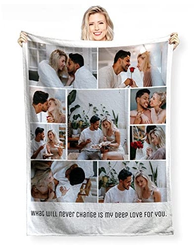 Personalisierte Decke mit Foto, Sofa Decke, Foto Decke, Weihnachtsdecke, Halloween Decke, Personalisierte Geschenke für Mama, Papa, Kind, Haustier, Liebhaber Oder Freund
