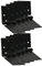 KOTARBAU® 10er Set Türscharnier Kistenband Möbelscharnier 100x50 mm Gerollt Schwarz