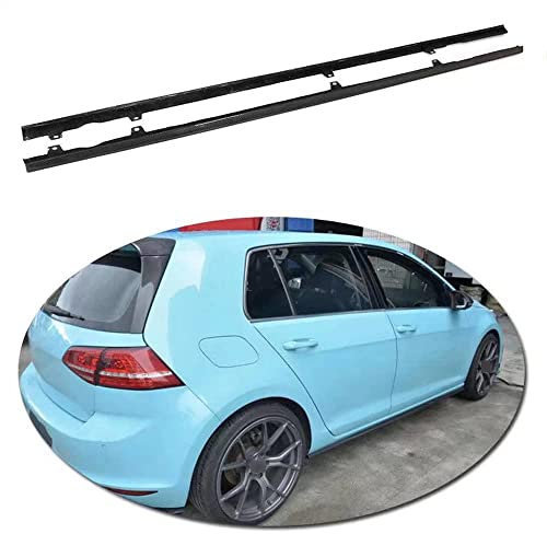 Auto Seitenschweller für Volkswagen VW Golf 7/7.5 MK Ⅶ 7/7.5 R-Line/R 2017 2018, Trittbretter Seitenschürze Anticrash Seitentrittleiste Pedale, Auto Seitenleisten Seitenpedale Protector Zubehör
