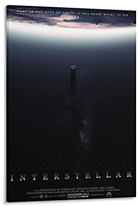 Interstellar Filmposter, Filmposter, Kunstwerke, Bilddruck, Poster, Wandkunst, Gemälde, Leinwand, Dekoration, Heimposter, 60 x 90 cm