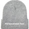 Miujonvy Individuell gestaltete Mütze Slouch Gray Beanie Personalized Text Strickmützen