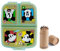 OM SUPPLIES Mickey Reusable Sandwich Lunch Box 3 Multi Compartment Kids Children School Includes Half Size 12pcs Pencil Set (Mickey)