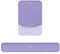 MOSISO Wrist Rest Support for Mouse Pad&Keyboard Set, Rectangular Ergonomic Mousepad Non-Slip Base Home/Office Pain Relief&Easy Typing Pad with Neoprene Cloth&Raised Curved Memory Foam, Purple