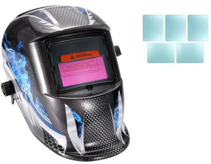 Schweißhelm AutomatikSchweisshelme Automatik Schweißhelm Stahlwerk, solarbetrieben halbgeschlossen, geeignet zum Schweißen, WIG, MIG, Lichtbogen für Bauingenieurwesen