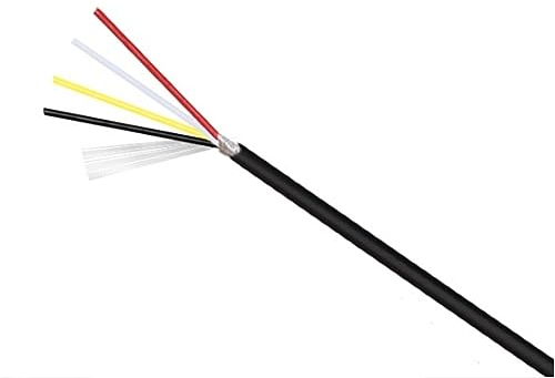 Kabel flexibel 2 3 4 5 6 7-adriges Kopfhörerkabel, 10 m UL2547 abgeschirmtes Signalkabel, 30/28/26/24/22 AWG Kupferkabel, PVC-Kanal-Audio-Steuerleitung Verlängerungsstecker (Size : 30AWG, Color : 4C