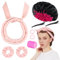 9 PCS Heatless Curlers Headband Set, Soft Velour Heatless Curls, Overnight Heatless Hair Curling, Hair Curlers No Heat for Short & Long Hair (Pink, 9Pcs)