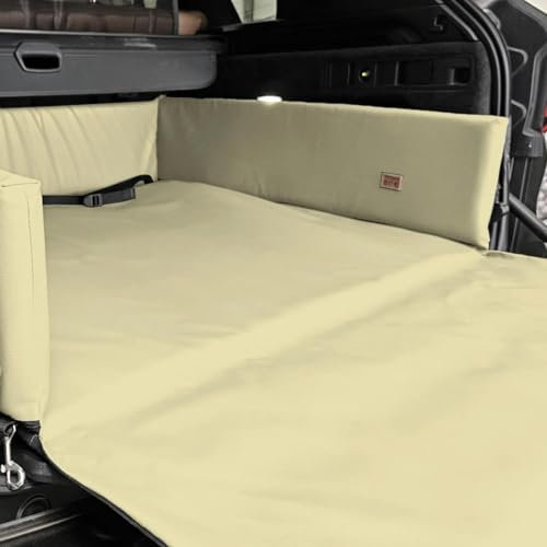 Golden Dog Tapis de coffre lit Pour Chien, Tapis de Protection, siège Auto Pour Chien, couverture de Voiture en Cuir synthétique