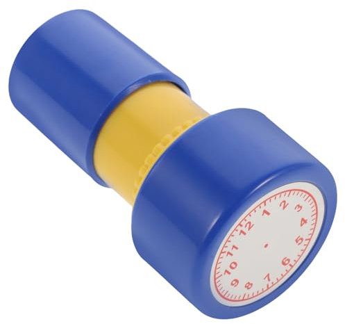 Abaodam Stempel Lehrerstempel Kinder Rund Holzstempel mit Uhrzeit Siegel Pädagogisches Spielzeug Uhrzeit Stempel für Zeitlernen Stempel für Schulkinder Lernuhr Stempelset Stempel Stempeluhren