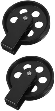 OKUMEYR 2 Stücke Decke Licht Silber Pull Cord Montieren Pulley Rad