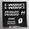 Aufkleber-Set kompatibel mit Rahmen MTB Mountainbike und Helm | Decals Aufkleber für Fahrrad Schriftzug Logos | Stickersland® – Swork (weiß matt)