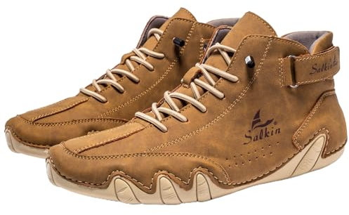 Barfußschuhe Herren rutschfest Bergexperten Schuhe Wildlederstiefel Wandern Geeignet Wasserdicht Wildlederstiefel Ergonomische Leicht Schmerzlindernder