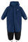 KADVA Kinder Skianzug KIKO Jr in Marineblau Größe 104 Ski Overall für Jungen Wasserdicht Winddicht mit Reflektoren und Kapuze Fleecefutter