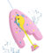 HeySplash Schwimmbrett für Kinder Erwachsene, Schwimmhilfe Schwimmen Kickboard mit Wassersprüher, Schwimmbretter Schwimmnudel Kinder ab 3-6, Schwimmboard Schwimmtraining Schwimmen mit Griffen, Rosa