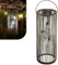 Gadgy Lanterne Solaire Extérieure en Aspect Rotin – Lampe Solaire Décorative à Suspendre ou Poser – Éclairage Extérieur pour Terrasse, Balcon & Jardin – Lampe de Table Solaire pour Décoration