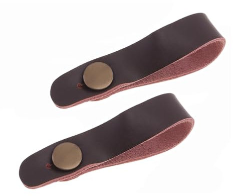 Guitar Strap Lock 2PC, Leather Guitar Strap Button, Headstock Adapter Tie, Guitar Headstock Strap Tie, Guitar Neck Strap Button Guitar Accessories for Acoustic, Ukulele Strap & Mandolin, Bass Guitar