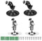 Ring Camera Mount, 4PCS Camera Wall Mount Bracket 360 Degree Adjustable for Indoor and Outdoor Use (Black)