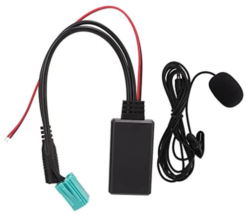 Pizgear Adattatore for auto IN, for Clio Espace Megane Scenic Cavo adattatore audio Bluetooth 5.0 con microfono Adattatore per antenna radio