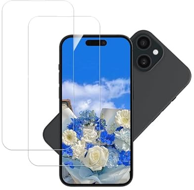 Banuyaw für Schutzfolie für iPhone 15 Panzerglas, 9H Härte Schutz für Folie iPhone 15 5G Displayschutz, Sensitive Touch Panzer Schutz Glas für 2 Stück Handyfolie