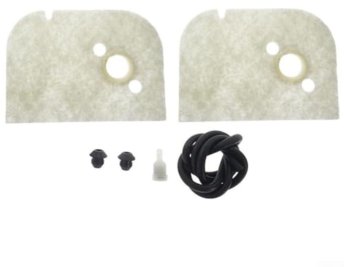 6 Pack Chainsaw Air Filter Kit 1120-120-1600 for 009 010 011 012 ST600 Models,Replacement Parts with Retaining Rings and Fuel Line for Outdoor Power Equipment Maintenance