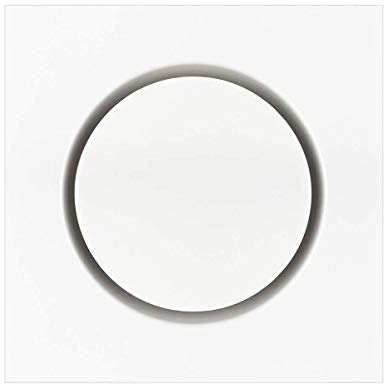 calimaero® TVQZ Griglia Ventilazione 125 mm Griglia aerazione regolabile Aria Di Mandata Tubo Cappa Griglia Ventilazione Copertura Quadratica Bianco RAL9010