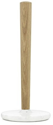 Normann Copenhagen Küchenrollenhalter, Eichenholz, weiß, H: 32,5 x Ø: 14 cm