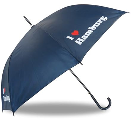 Sonia Originelli Regenschirm Stockschirm maritim i love Hamburg stabile Qualität automatik