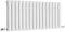 Milano Aruba White Horizontal Double Oval Panel Radiator - 400mm x 1000mm