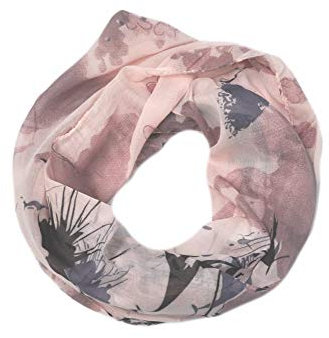 Euly Seide Cotton Loop Schal Loopschal Rundschal Schlauchschal Tuch Tücher Damenschal Traumfänger (Bunt Apricot)