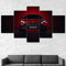 hgjfg Bilder 5 Teilig Leinwandbilder Leinwanddrucke XXL 5 Stücke Leinwand Mercedes AMG GTS Superauto Hd Drucke Kunstdruck Wandbilder Moderne Wohnzimmer Wohnkultu Poster 150X80cm