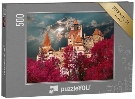 puzzleYOU: Puzzle 500 Teile „Schlosses des Grafen Dracula nahe der Stadt Bran“ – aus der Puzzle-Kollektion Rumänien