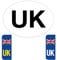 UK-Autoaufkleber für Europa, GB-Aufkleber für Autokennzeichen, Nummernschild-Aufkleber, legale Größe, selbstklebend, witterungsbeständig, Union Jack, ersetzt EU-Flagge, Brexit, 3 Stück