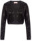 Belle Poque Women Sequinsed Evening Top Coat Bolero for Maxi Dresses Black BP0570-1 M