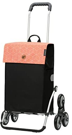 ANDERSEN Einkaufstrolley - Treppensteiger Royal Shopper Vide apricot 47 L Einkaufsroller,nachhaltig,Tasche abnehmbar, Aluminium, klappbar, Räder abnehmbar, ...
