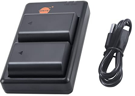 DSTE 2PCS BLX-1 (2280mAh/7.2V) Li-ion Battery Charger Set Compatible with Olympus OM-1, OM1, OM-1 Mark II, OM-3 Camera