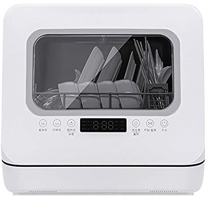 Lavastoviglie Portatile da appoggio Completa con 5 programmi, lavastoviglie Intelligente per Uso Domestico, Lavatrice per Frutta e Verdura Pratica
