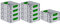 PROREGAL SuperSparSet 10x Eurobox NextGen Color | HxBxT 12x30x40cm | 11 Liter | Griffe grün geschlossen | Glatter Boden | Eurobehälter, Transportbox, Transportbehälter, Stapelbehälter