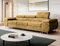MODERNO 3-Sitzer Sofa mit Schlaffunktion NORBERG - Couch Schlafsofa mit Bettkasten - Schlafcouch Moderne Möbel ins Wohnzimmer - 276x98x87 cm - Senf - Monolith 48