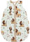 TupTam Baby Sommer Schlafsack 0.5 TOG aus OEKO-TEX zertifizierten Materialien, Farbe: Löwe/Braun/Grün, Größe: 62-74