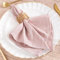 MLMW Rosa Leinenservietten, Stoff-Set, 8 Stück, Baumwolle, waschbar, 40,6 x 40,6 cm, für Hochzeit, Party, Babyparty, Brautparty, Geburtstag, Tischdekorationen