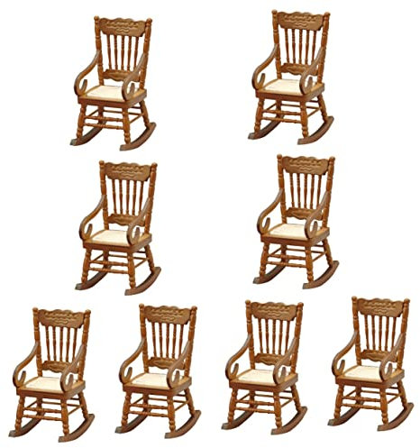 Toyvian 8 STK Mini-Sessel Modepuppen M?Bel Mini Puppen Holzm?Bel Puppenhausm?Bel Holz Puppenzubeh?r M?Bel Winziger Stuhl Puppenstubenm?Bel Puppenstube Holzstuhl Stühle Skulptur Birke Möbel