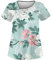 Kasacks Damen Pflege Krankenschwester Kleidung Berufskleidung Frauen Altenpflege Berufsbekleidung (1-Mint Green, 3XL)