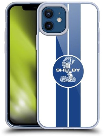 Head Case Designs Offizielle Shelby 1965 427 S/C Weiß Autografiken Gelhülle [Militärischer Schutzgrad] Kompatibel Mit Apple iPhone 12 / iPhone 12 Pro Und Kompatibel Mit MagSafe