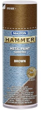 Maston Spray Paint Hammer Hammered Brown 400ml