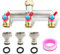Mdlufee 3/4 laiton robinet Splitter 3 voies, 3 connecteurs rapides, raccord de robinet de tuyau avec 2 valves indépendantes, pour robinet de cuisine de jardin, connecteur de tuyau de machine à laver